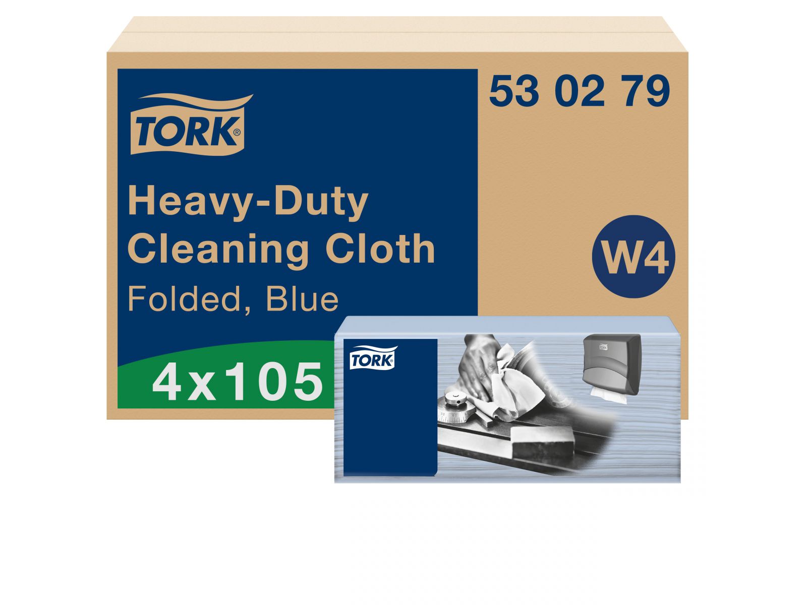 Czyściwo TORK 530279 Ściereczki do trudnych zabrudzeń 4opak x 105 listków